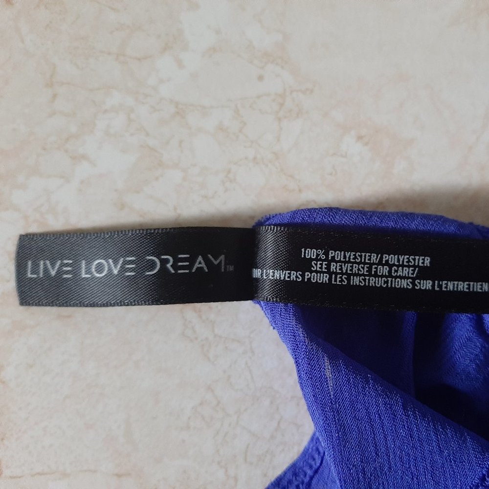 LiveLoveDream Small Blue Racerback TankTop - Picture 7 of 7